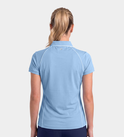 LADIES FORM POLO - BLEU