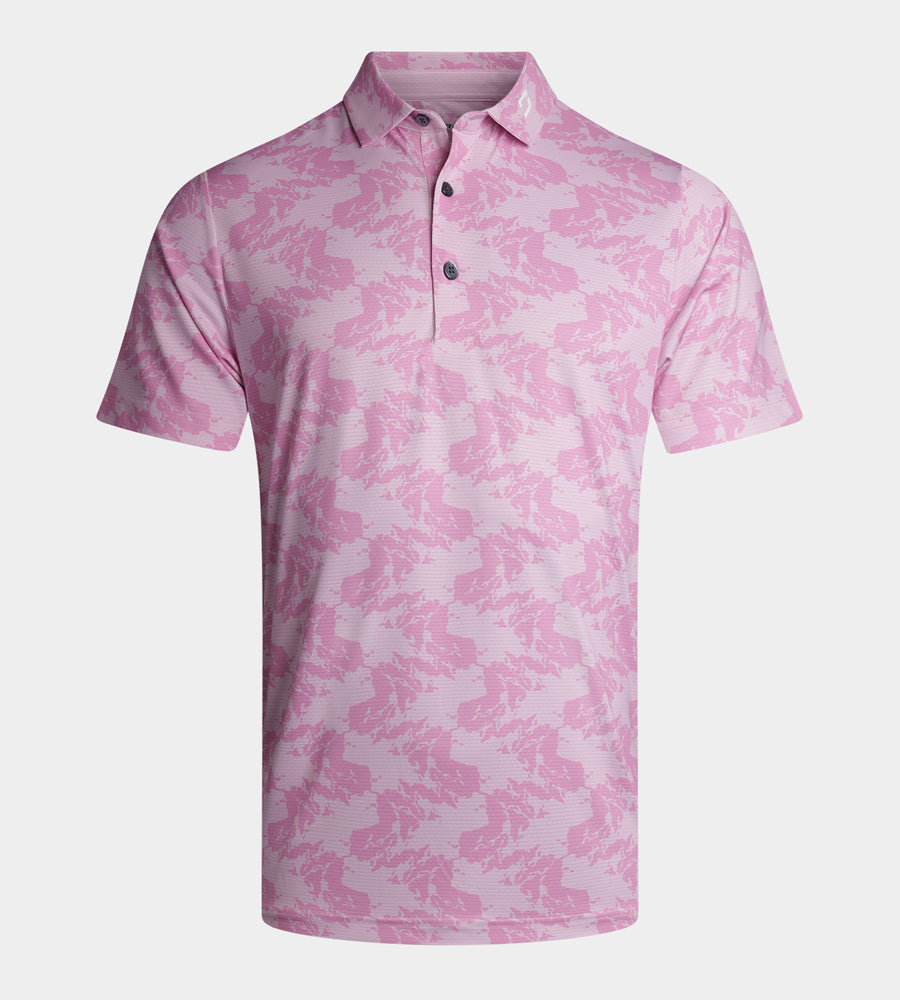 ABSTRACT EMOTIVE POLO - PINK