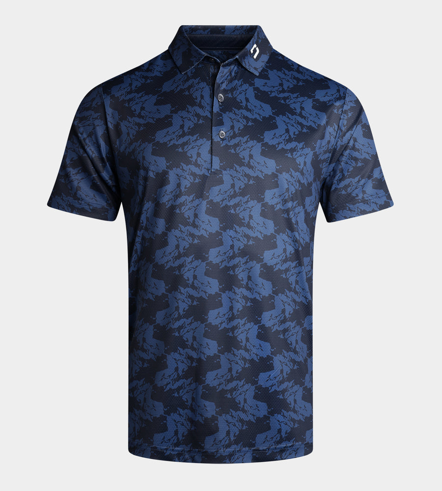 ABSTRACT EMOTIVE POLO - NAVY