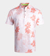 ABSTRACT FLOWER POLO - CORAL