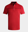 BLOCK PIQUE POLO - RED