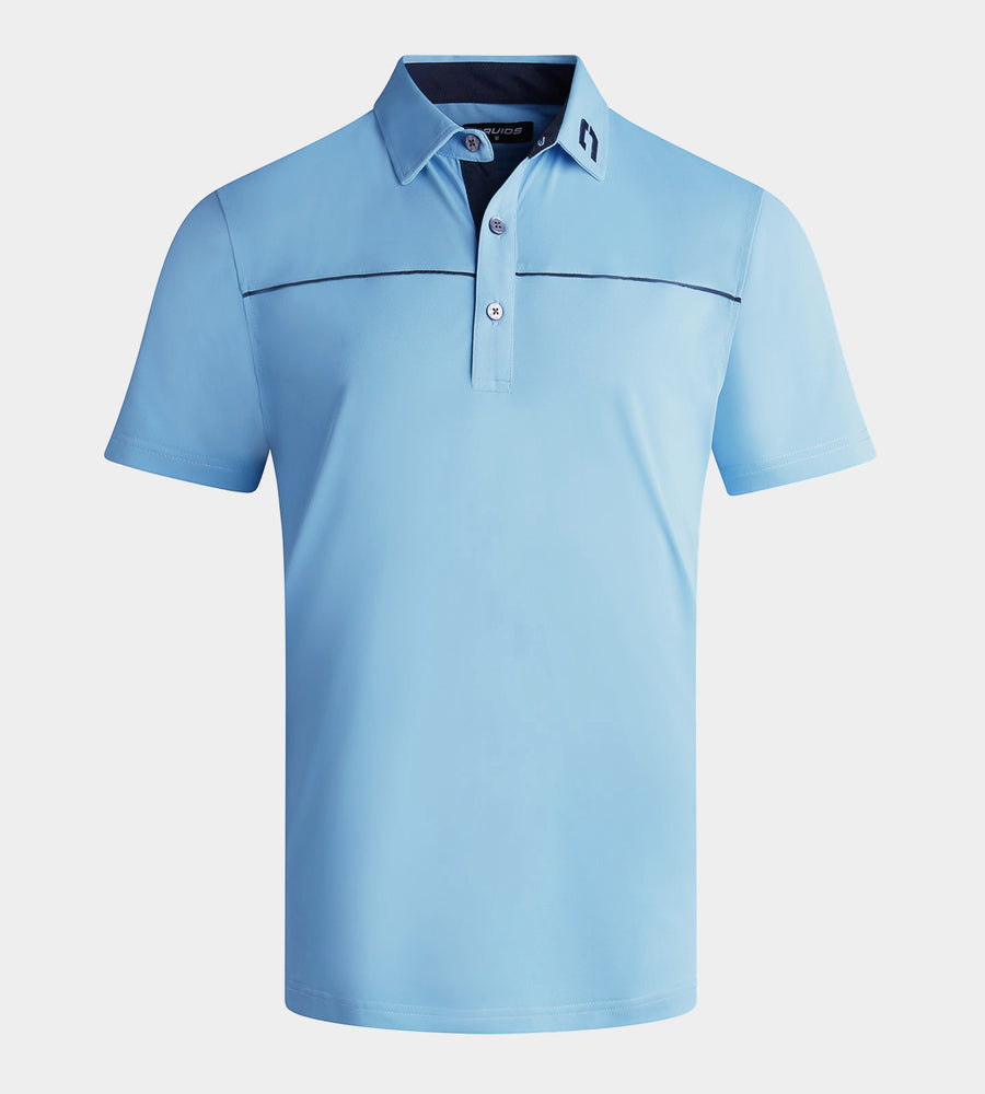 BLOCK PIQUE POLO - BLU/MARINO