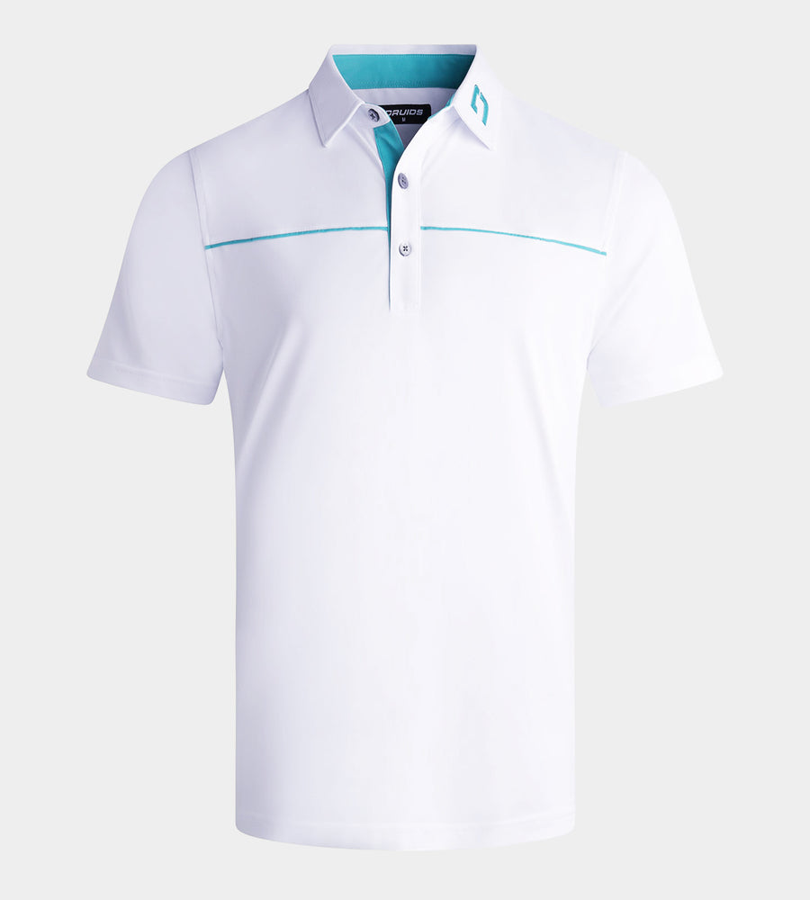 BLOCK PIQUE POLO - BIANCO