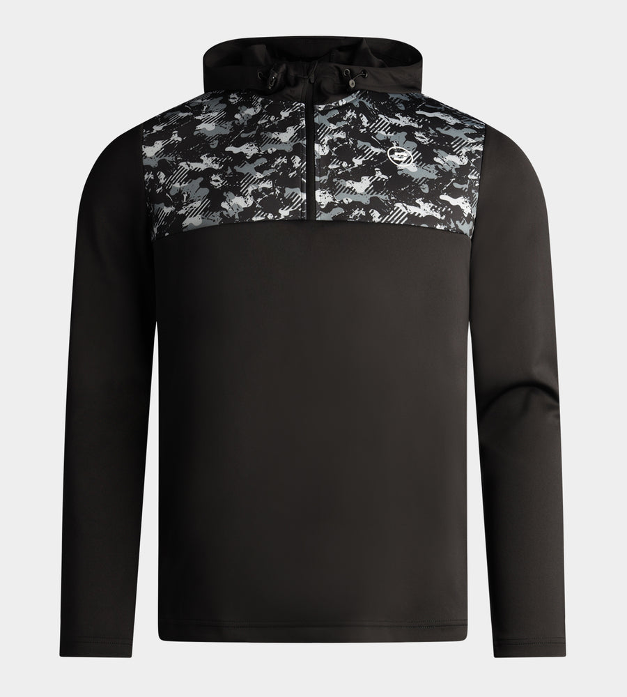 CAMO HOODIE - NERO