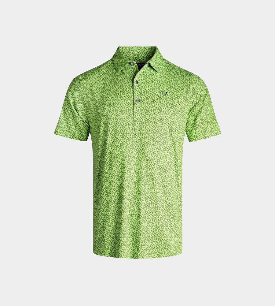 KIDS DOODLE POLO - LIMETTETTE