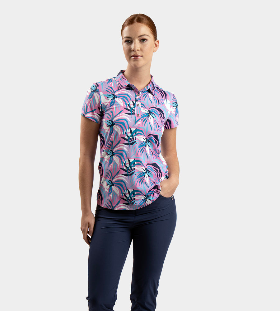 LADIES TROPIC POLO - ROSA