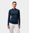 LADIES CREW BASELAYER - MARINO