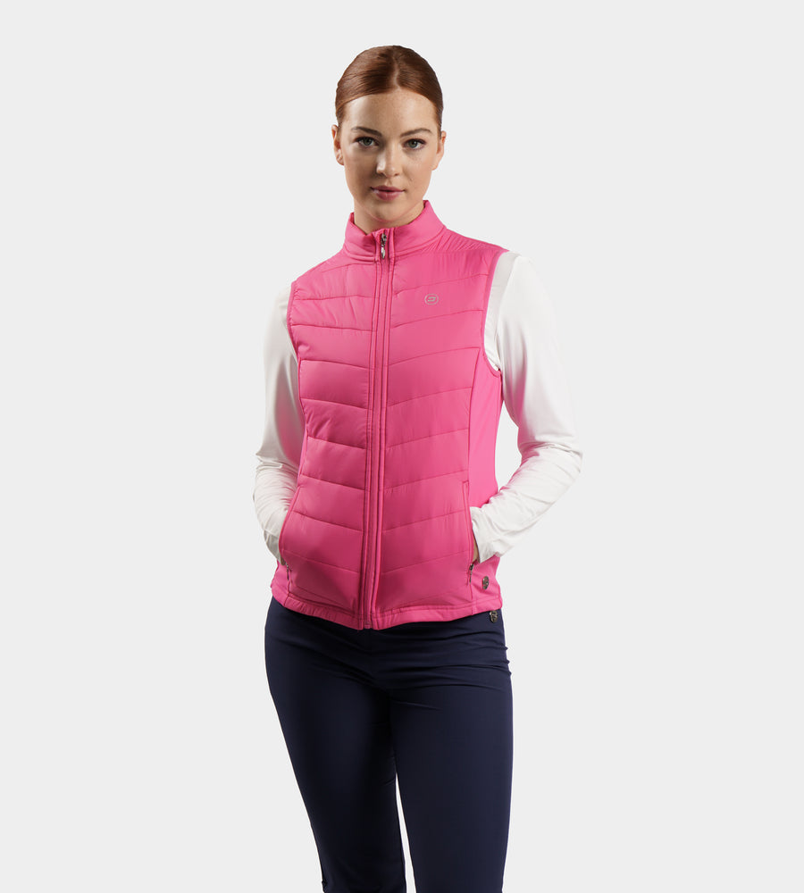 LADIES PANAMA GILET - ROSA