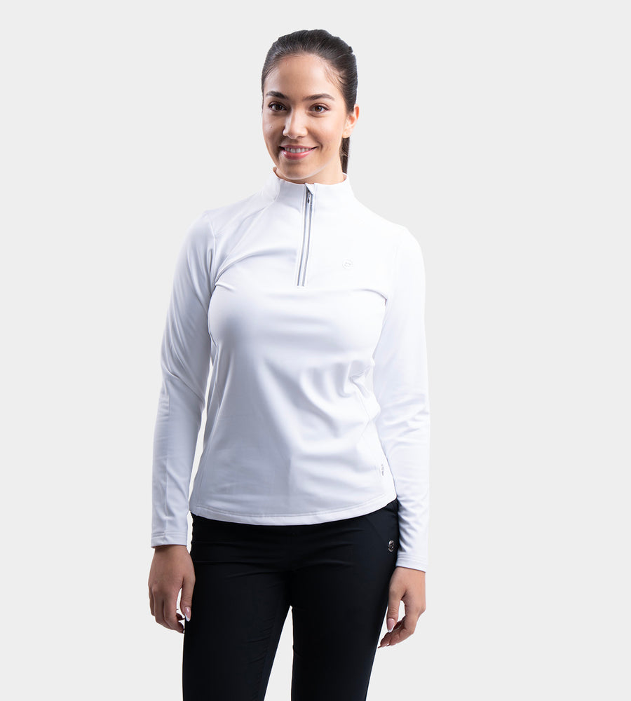 LADIES GALACTIC MIDLAYER - BIANCO