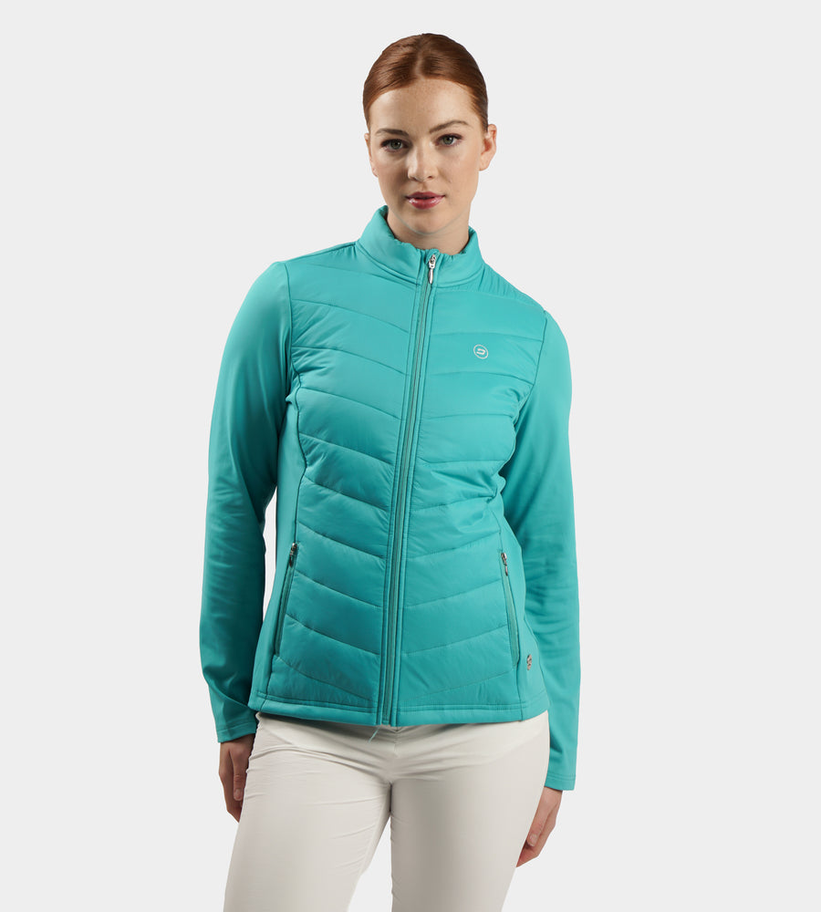 LADIES PANAMA JACKET - VERDE ACQUA