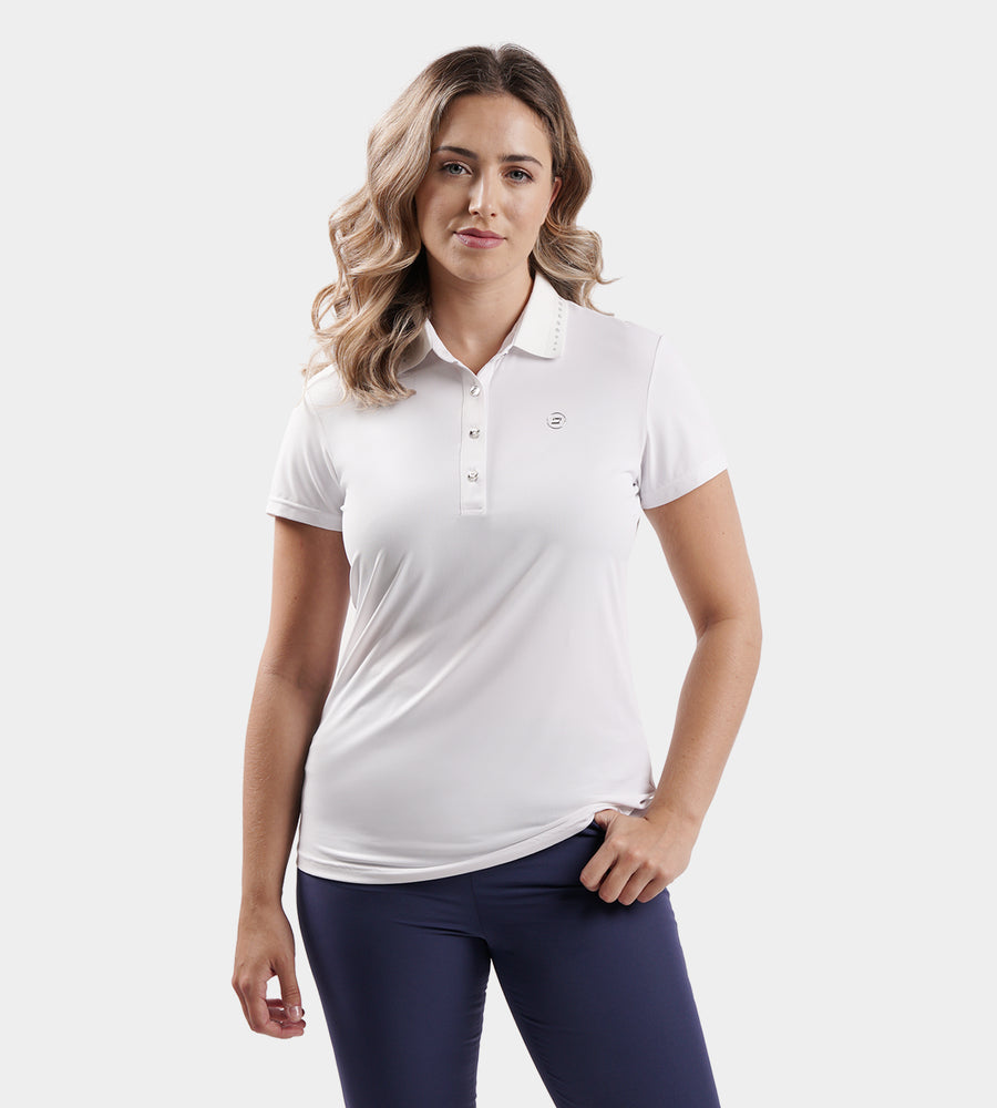 LADIES COUTURE POLO - BIANCO