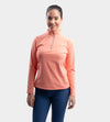 LADIES GALACTIC MIDLAYER - CORAL