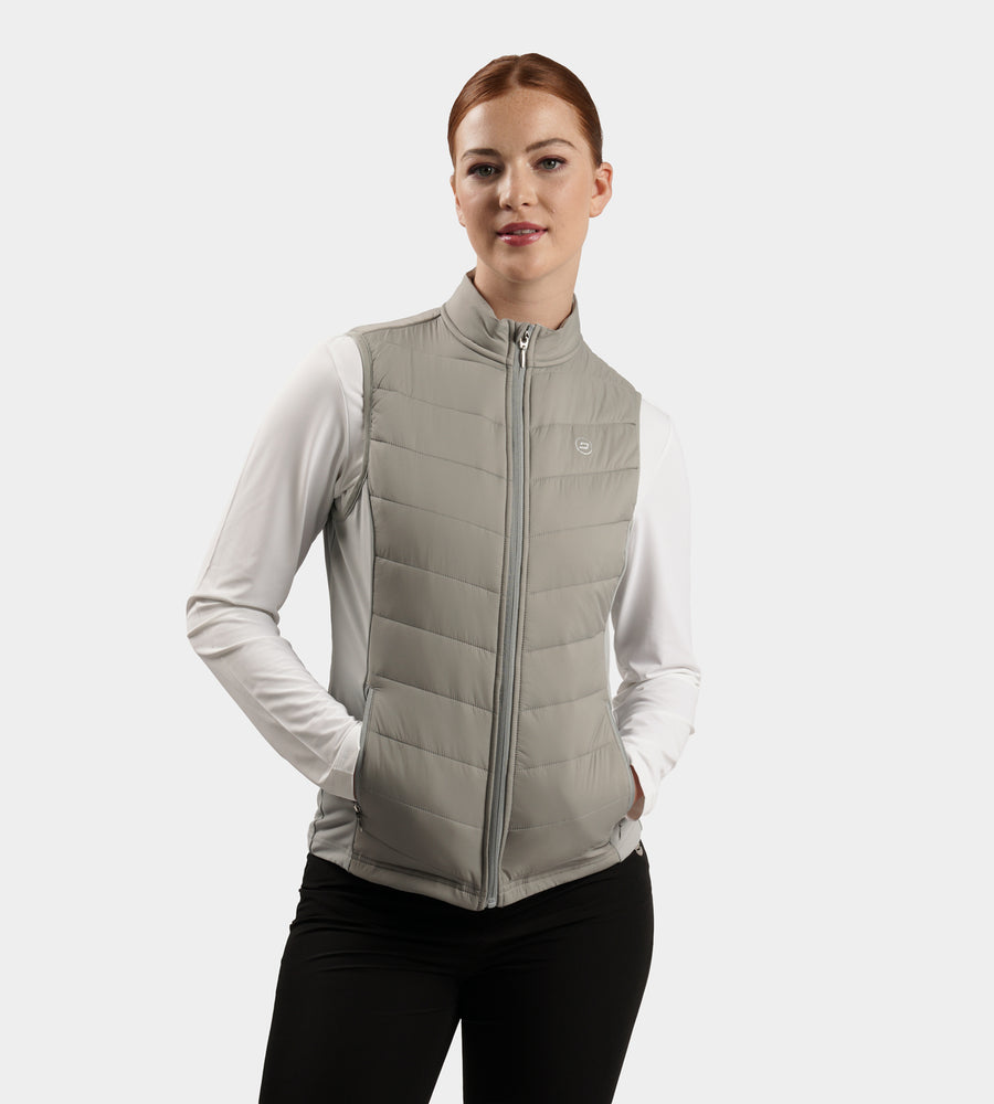 LADIES PANAMA GILET - GRIGIO