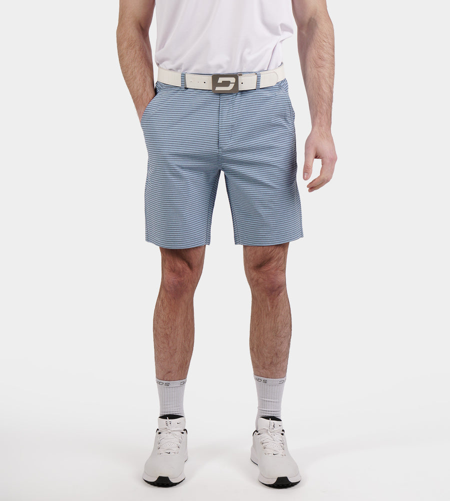 HERITAGE STRIPE SHORTS - DENIM