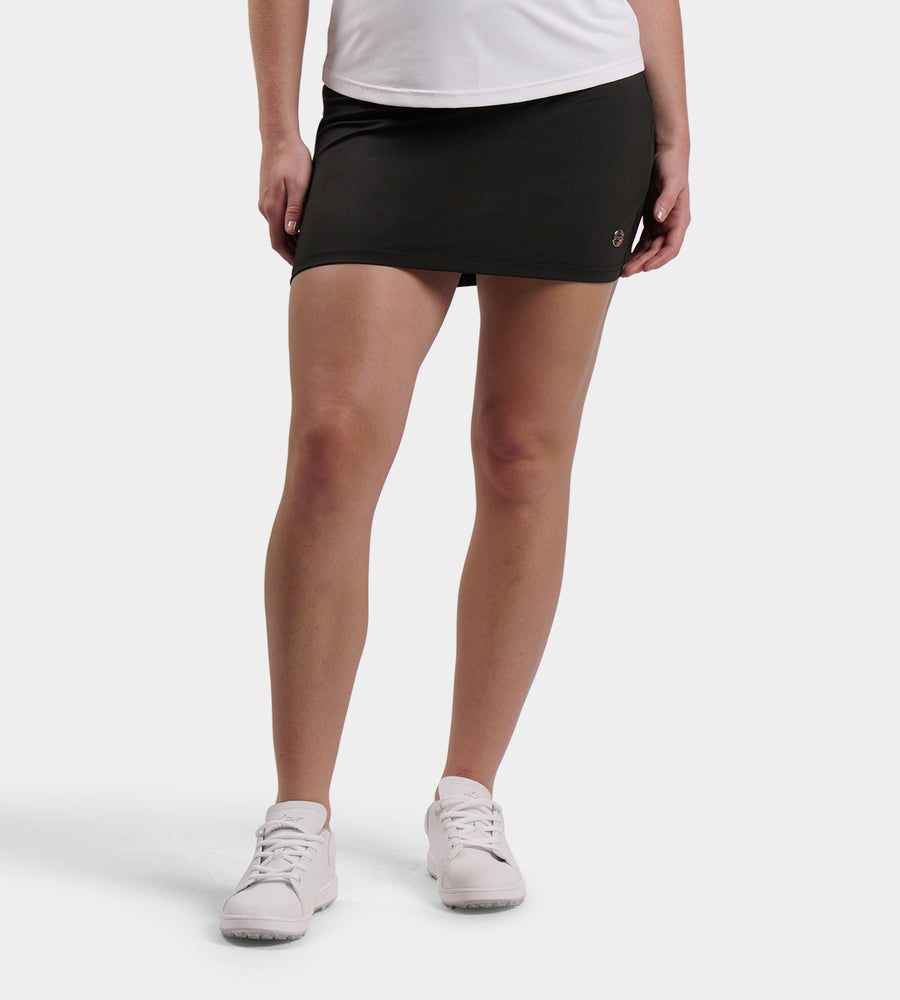 LADIES POCKET SKORTS - NERO