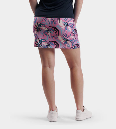 LADIES POCKET SKORTS - TROPIC ROSE