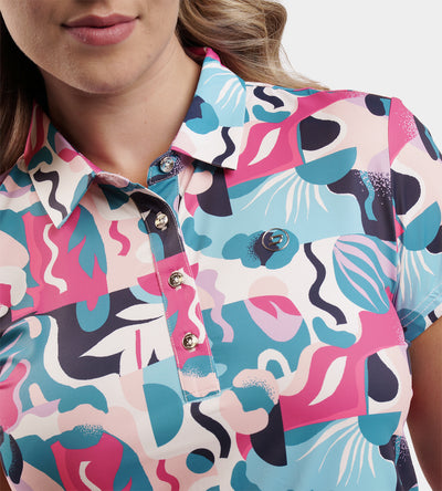 LADIES EXOTIC POLO - ROSA