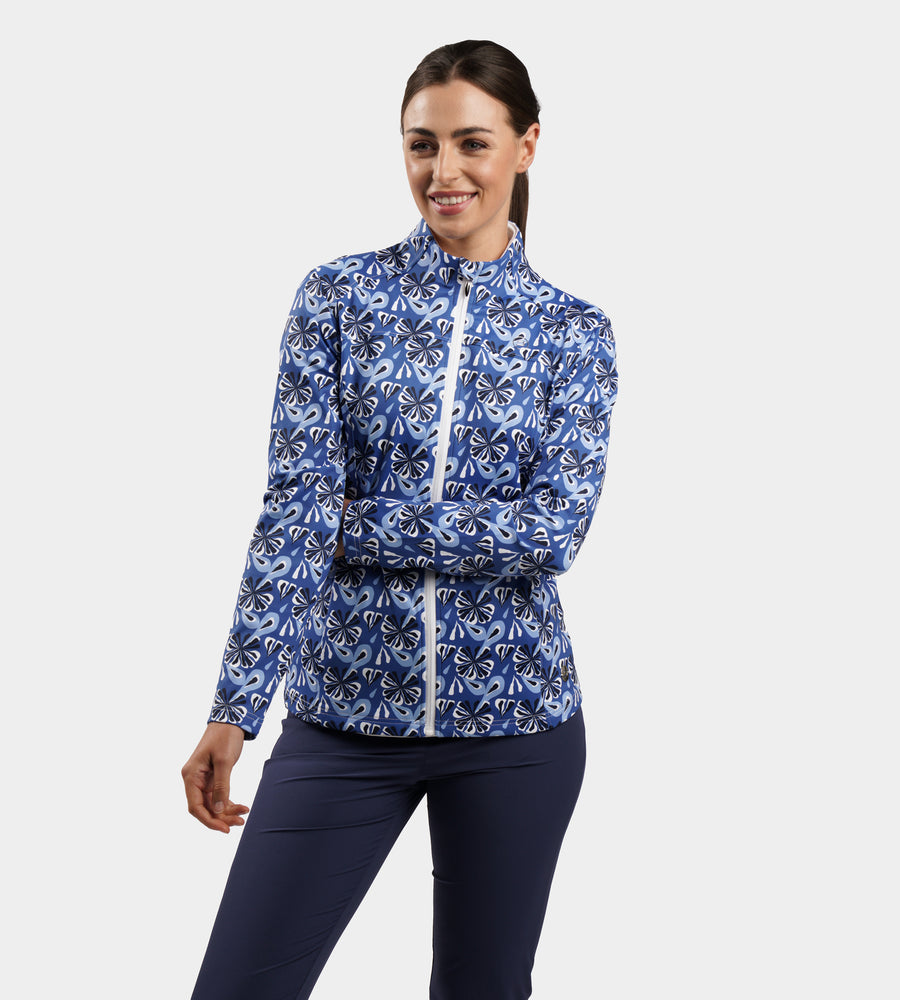 LADIES BIRDIE JACKET - FLORAL MARINO