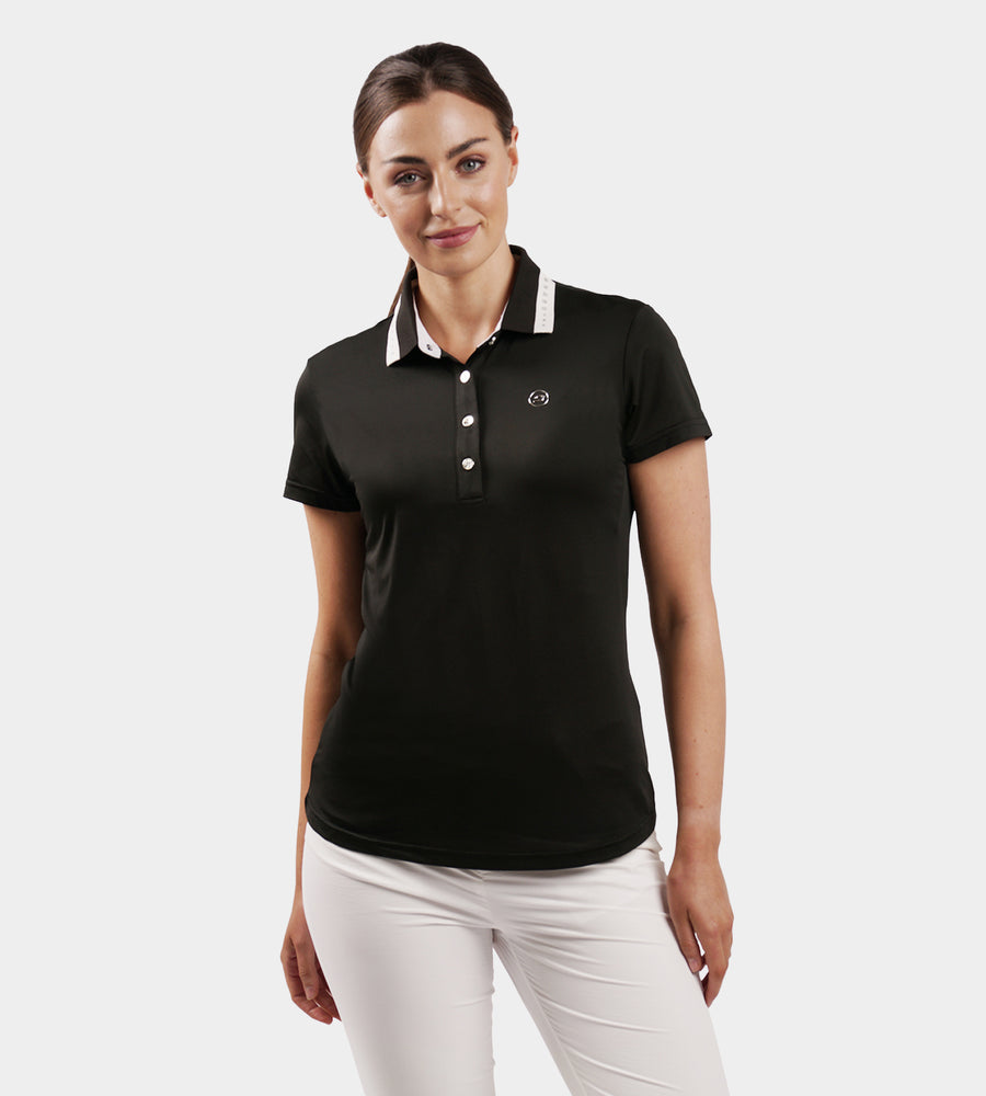 LADIES COUTURE POLO - NERO