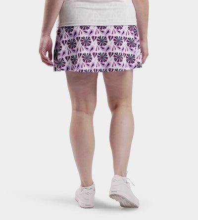 LADIES SIENNA SKORTS - FLORAL POURPRE