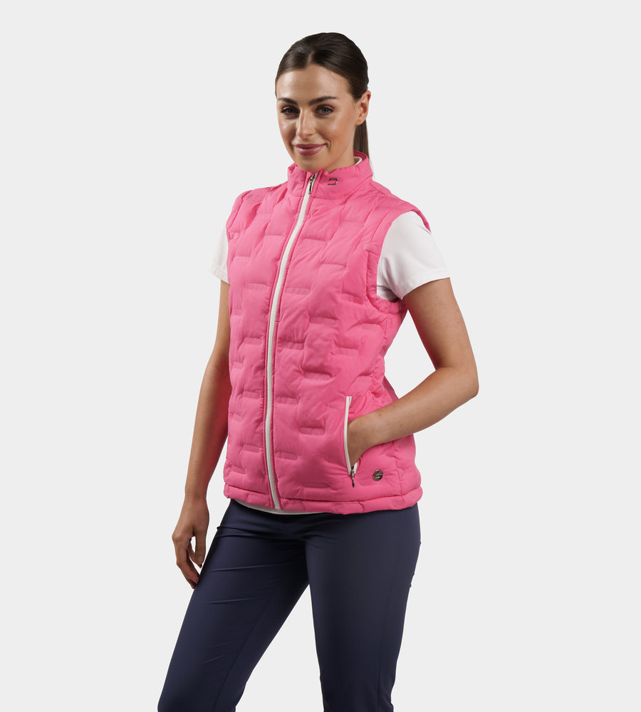 LADIES MEMBERS GILET - ROSA