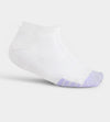 LADIES TOUR ANKLE SOCKS - WHITE/PURPLE