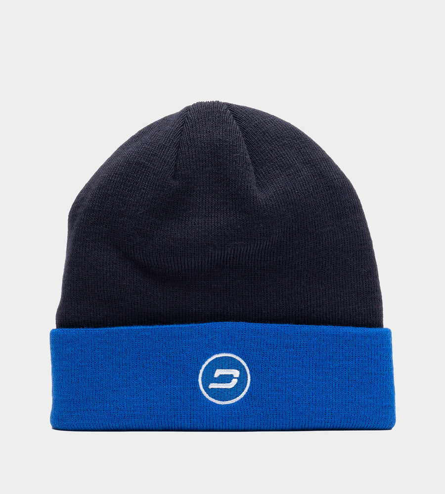 D BADGE BEANIE - MARINO