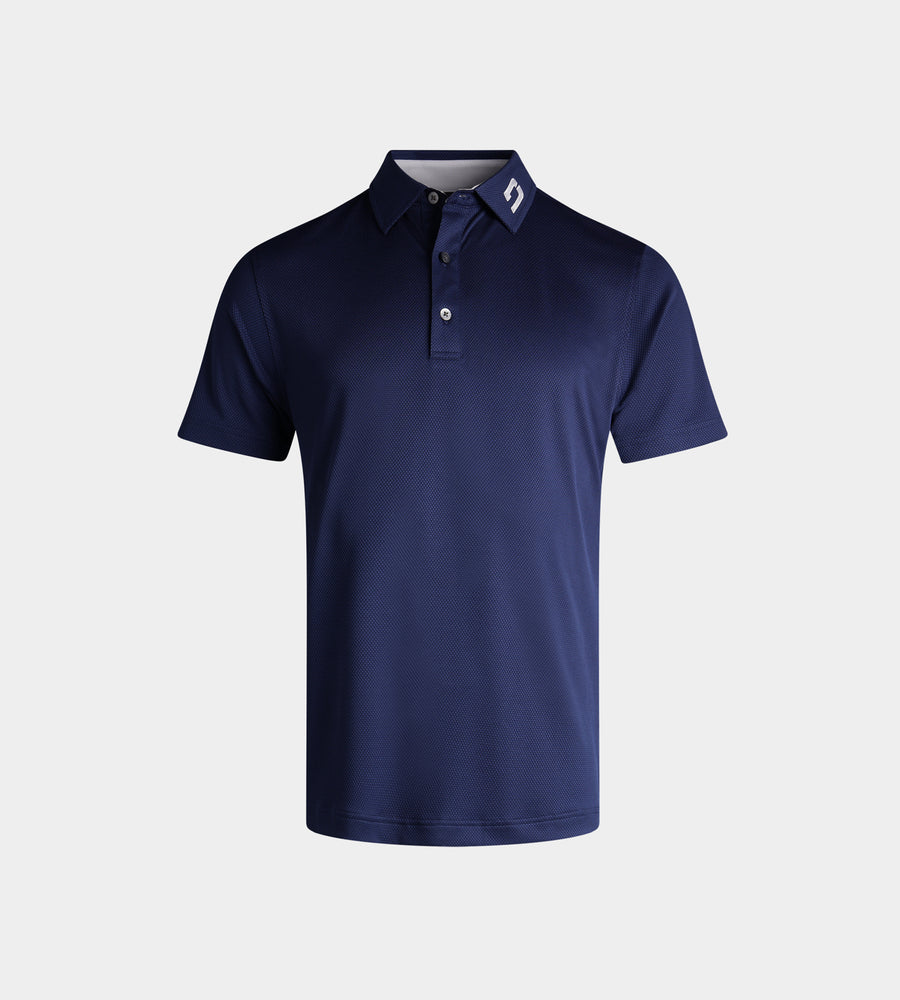 KIDS HONEYCOMB POLO - MARINEBLAU