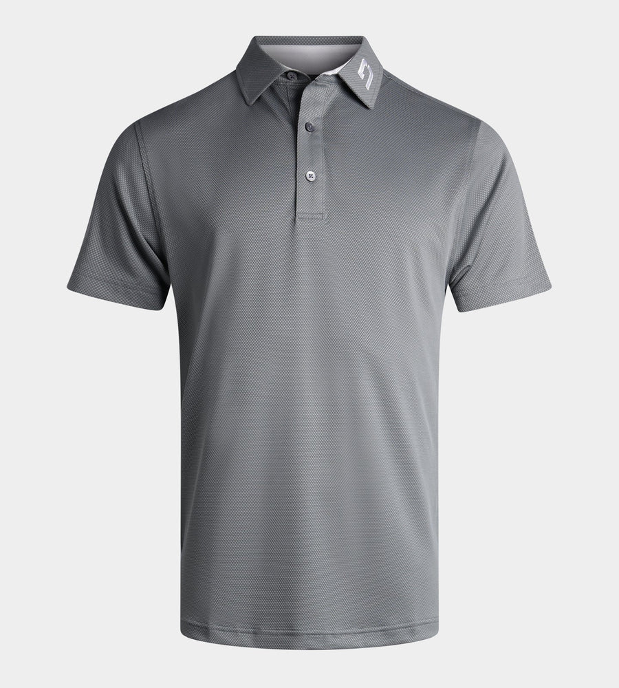 HONEYCOMB POLO - GRIGIO