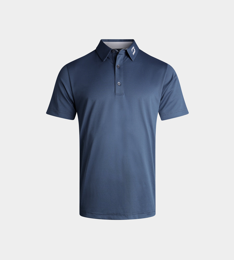 KIDS HONEYCOMB POLO - OZEANBLAU