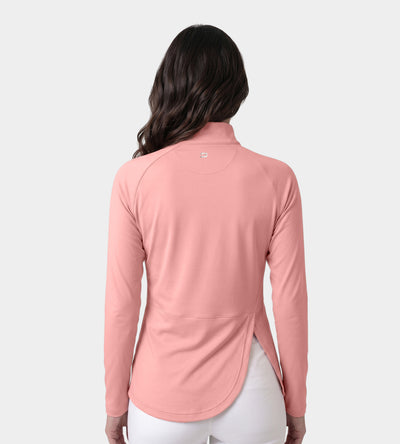 LADIES SPLIT HEM MIDLAYER - ROSE