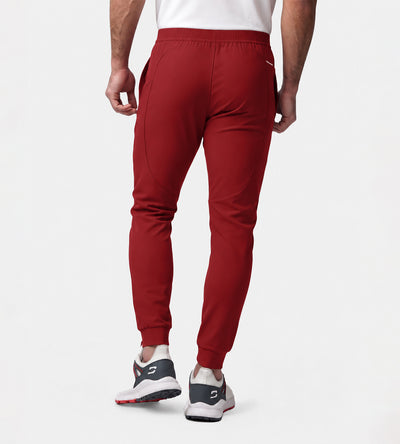 LUXE GOLF JOGGERS - BURGUNDY