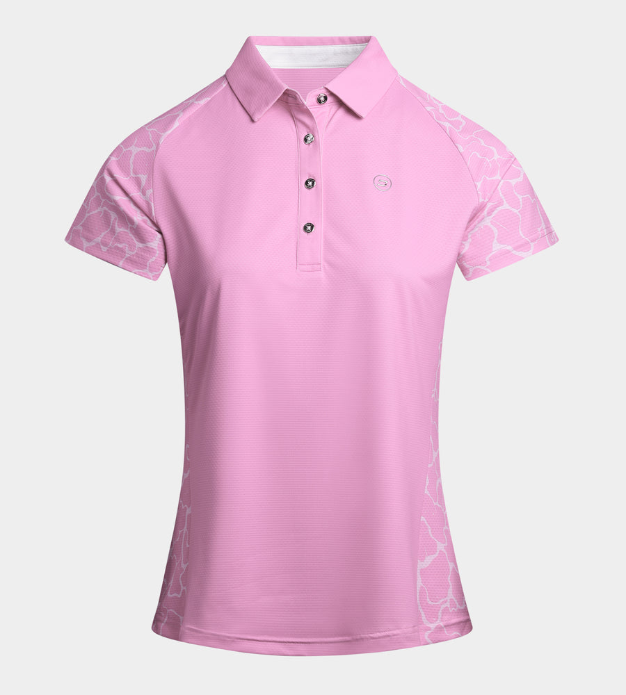LADIES APEX POLO - BLUSH