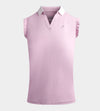 LADIES CAPPED POLO - BLUSH