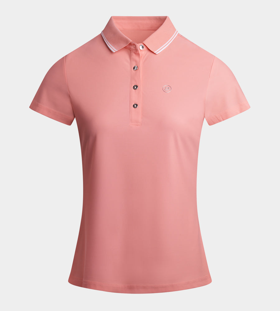 LADIES CLASSIC FIT POLO - CORAL