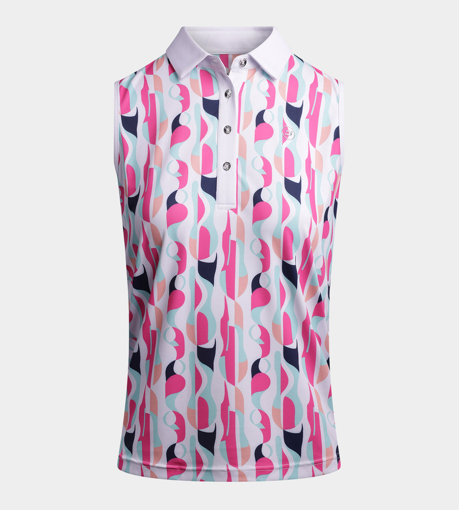 LADIES GRIFFON POLO - WHITE