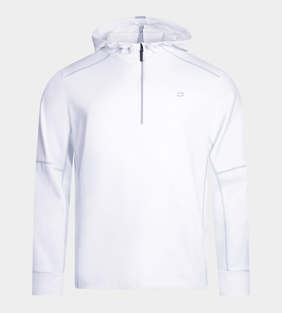 OVERLOCK HOODIE - WHITE