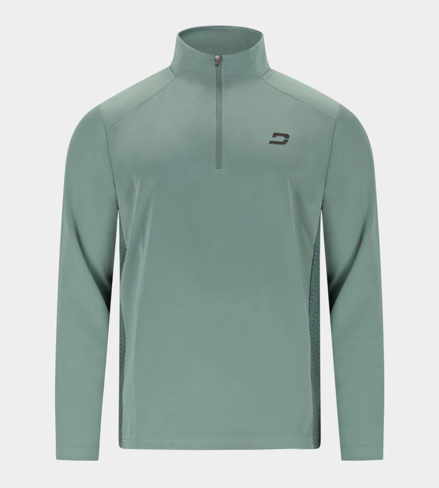 Panel Mid Layer in Sage Affordable Men's Golf Jumpers Druids