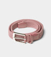 LADIES WEBBED BELT ONE SIZE - BLUSH