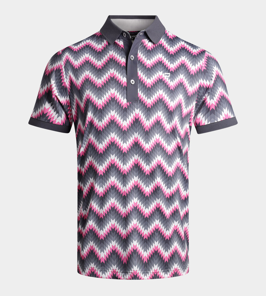 PRINT-TEK POLO - ROZE