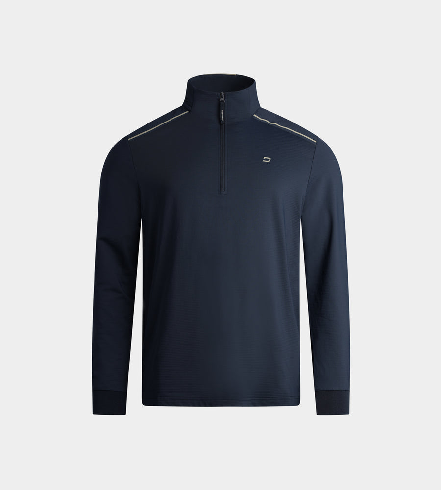 KIDS RIBBED PINE MIDLAYER - MARINEBLAU