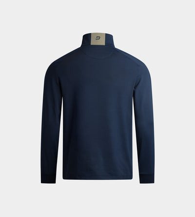 KIDS RIBBED PINE MIDLAYER - MARINE