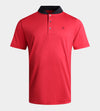RIBBED PRIME POLO - RED