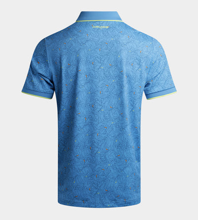 SKETCH SHOT POLO - BLUE