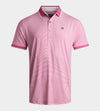 STRIPE POLO - ROSE