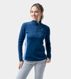 LADIES CROSS COUNTRY MIDLAYER - NAVY