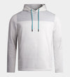 TRENDY HOODIE - WHITE/TEAL