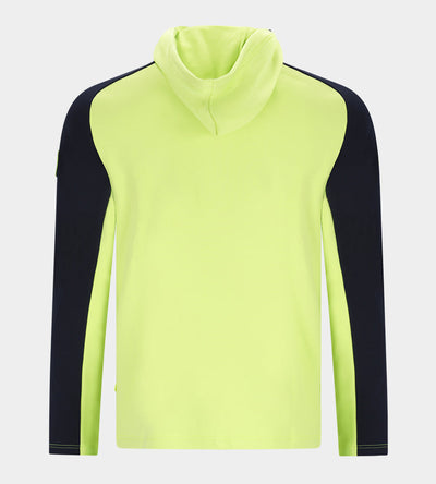 TWO TONE HOODIE 2.0 - LIMOEN / MARINEBLAUW