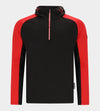 TWO TONE HOODIE 2.0 - BLACK / RED