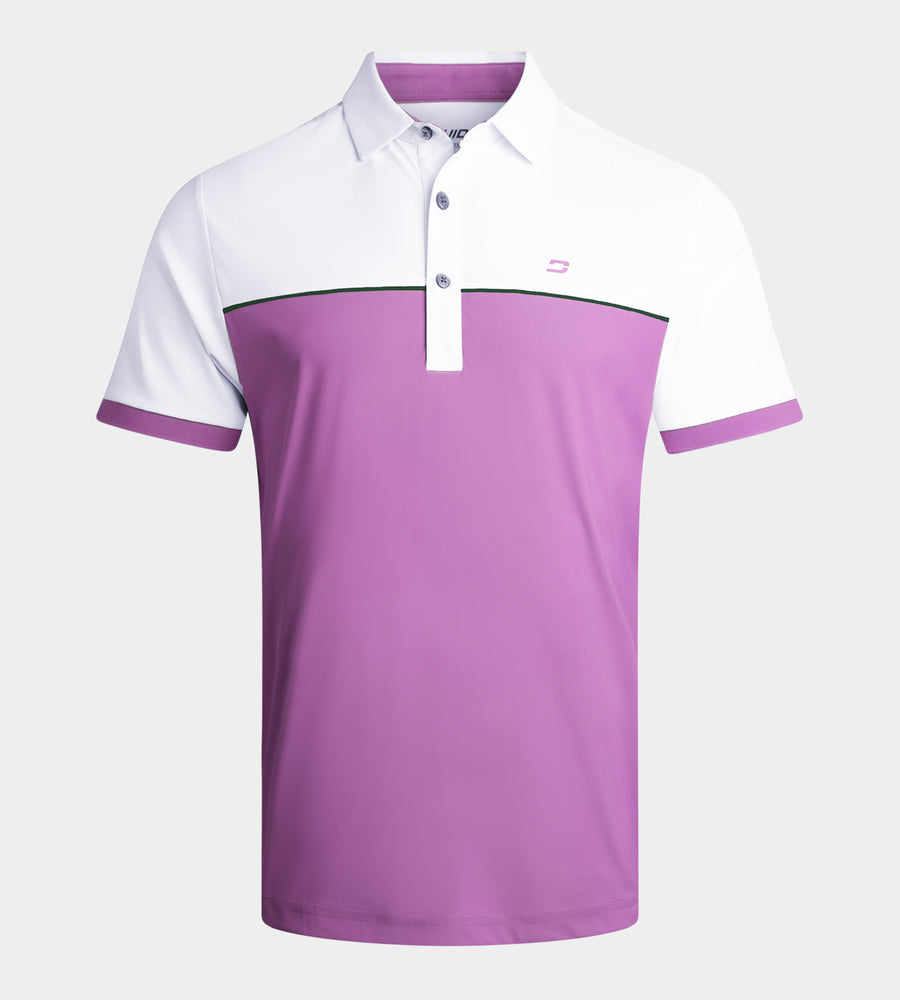 VENTO POLO - MULBERRY/WHITE